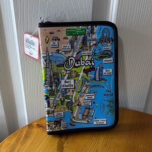 Dubai Map Pencil Case NWT